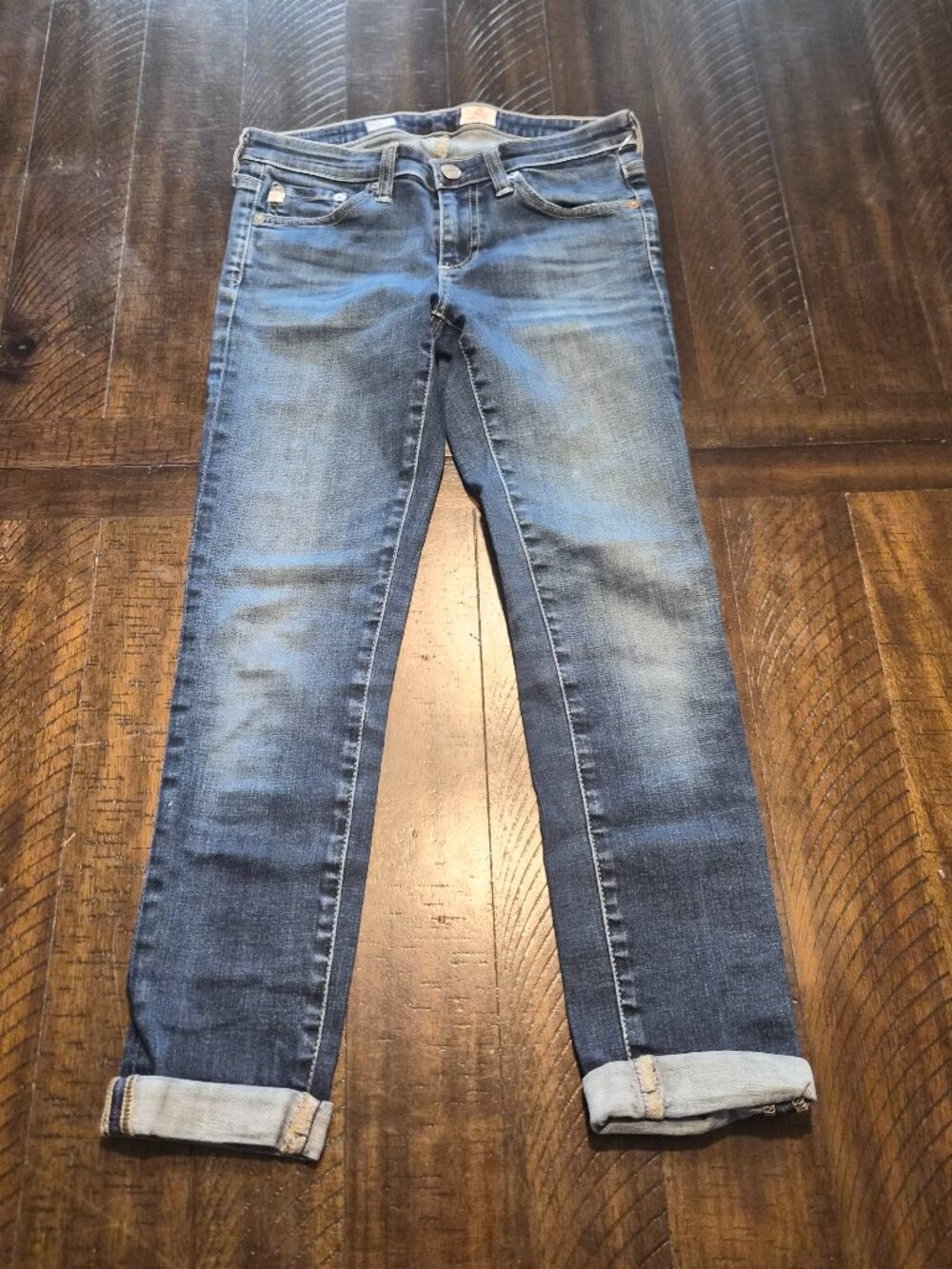 AG Adriano Goldschmied Stilt Roll Up Jeans Womens 26 Cigarette Roll Up USA G772